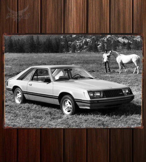 Металлическая табличка Mustang Cobra Металлическая табличка Mustang Cobra